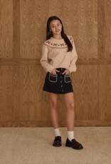 Rylee + Cru Inc. FAIR ISLE SWEATER || BOWS TEEN PETAL