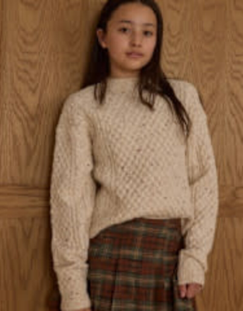 Rylee + Cru Inc. CAROLINA SWEATER || NATURAL SPECKLED TEEN