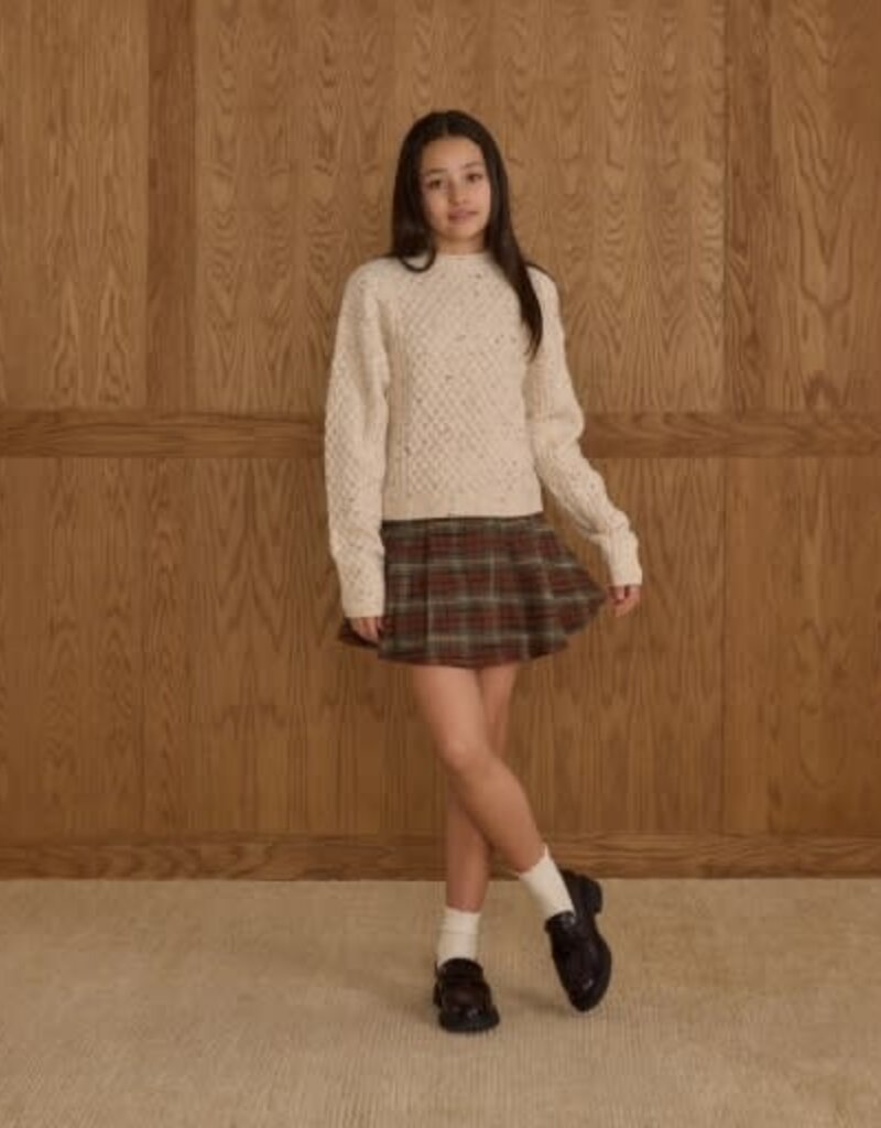 Rylee + Cru Inc. CAROLINA SWEATER || NATURAL SPECKLED TEEN