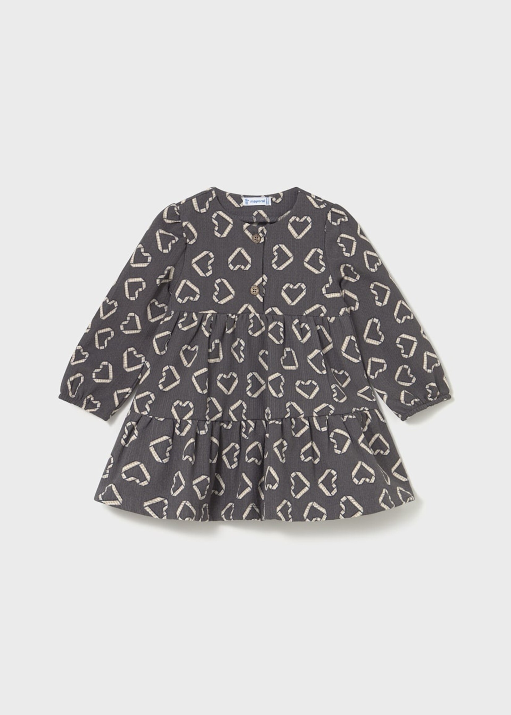 Mayoral Charcoal Print Dress