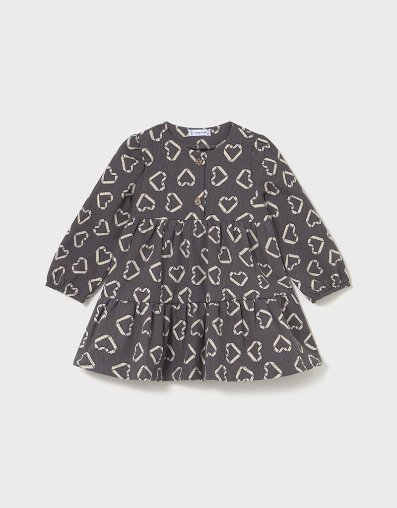 Mayoral Charcoal Print Dress