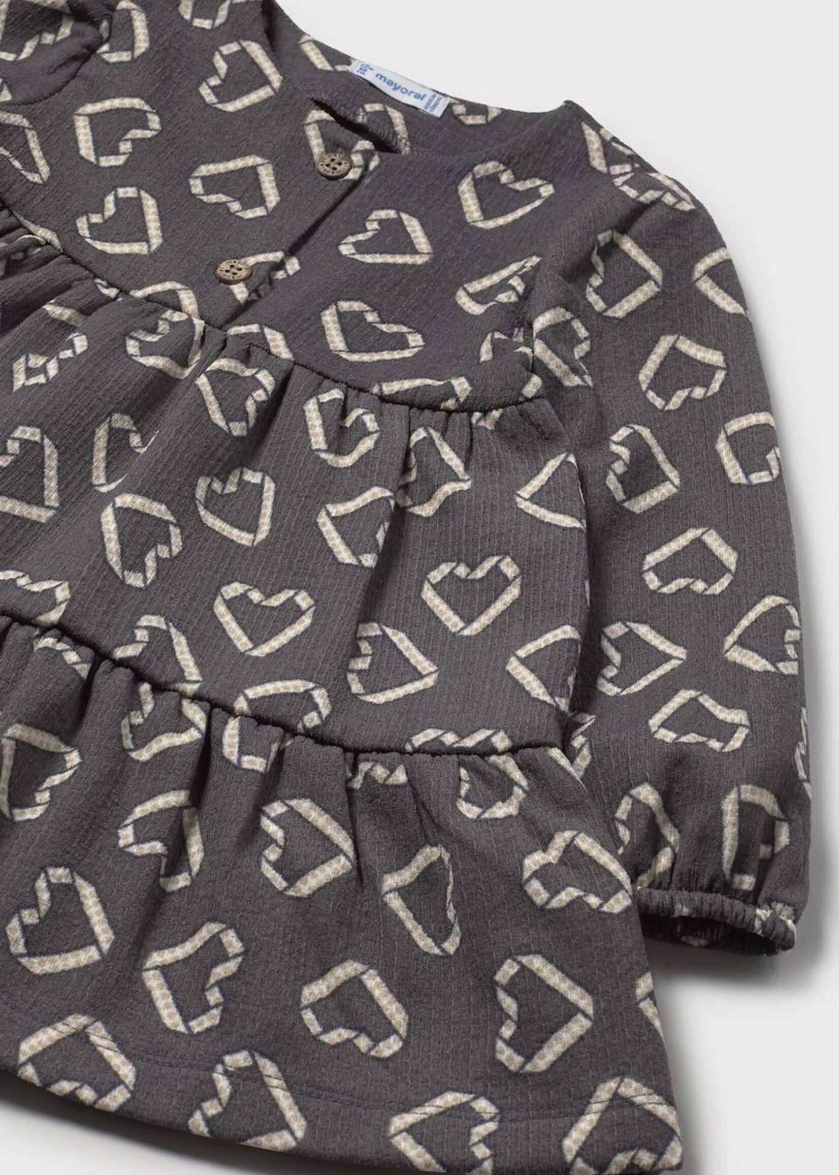 Mayoral Charcoal Print Dress