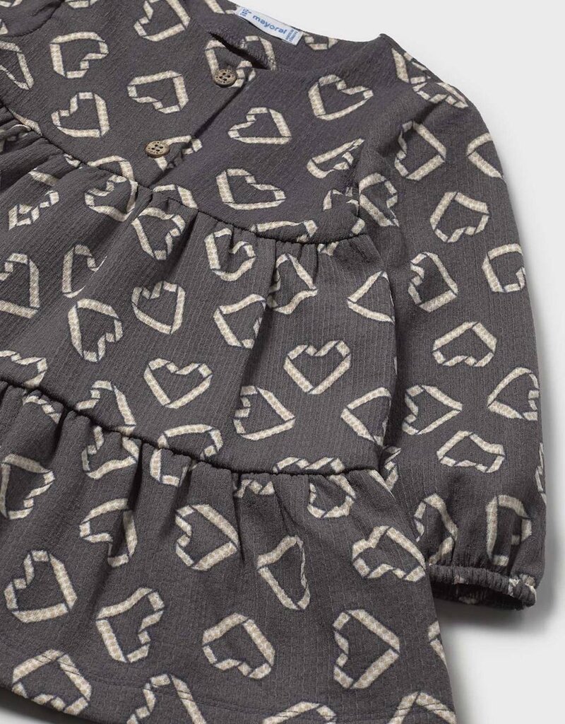 Mayoral Charcoal Print Dress