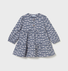 Mayoral Blue Bell Print Dress