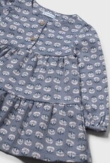 Mayoral Blue Bell Print Dress