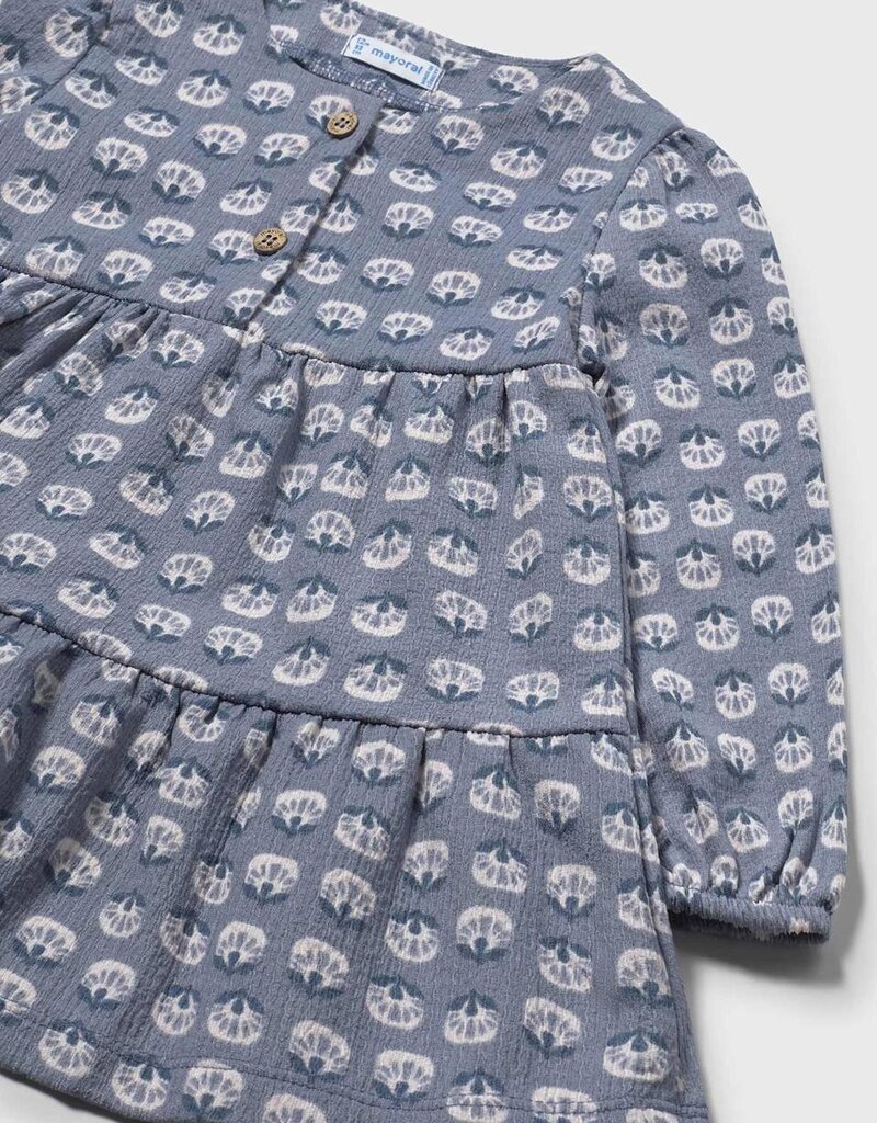 Mayoral Blue Bell Print Dress