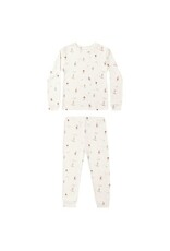 Rylee + Cru Inc. ORGANIC LONG SLEEVE PAJAMA SET || SKIERS