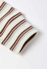 Rylee + Cru Inc. ORGANIC LONG JOHN PAJAMAS || HOLIDAY STRIPE