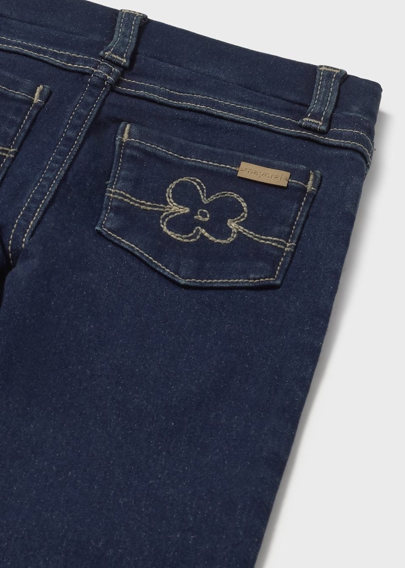 Mayoral Girls Super Dark Denim Jeans