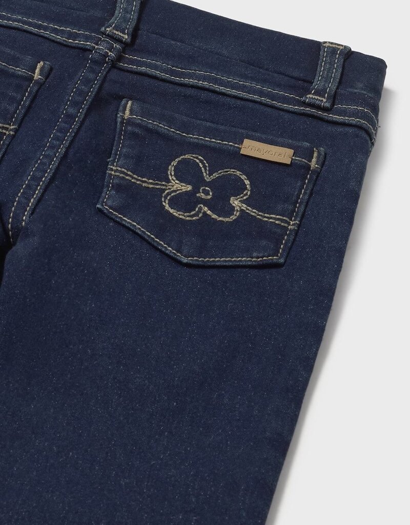Mayoral Girls Super Dark Denim Jeans