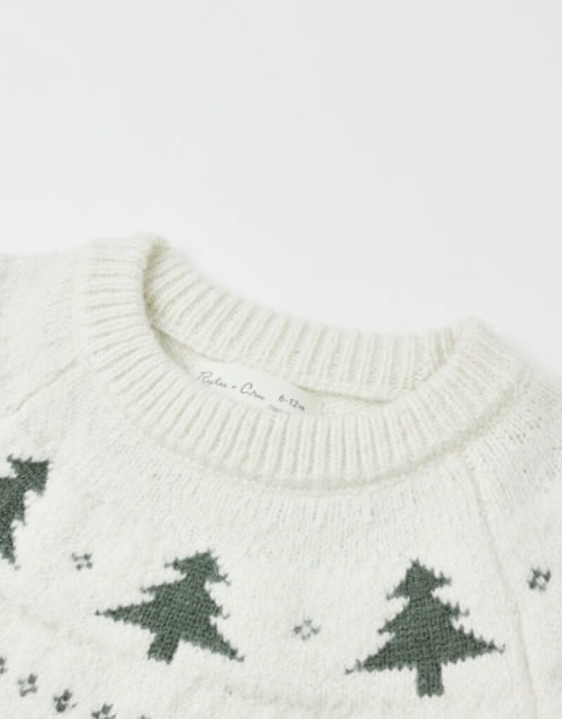 Rylee + Cru Inc. FAIR ISLE SWEATER || TREES