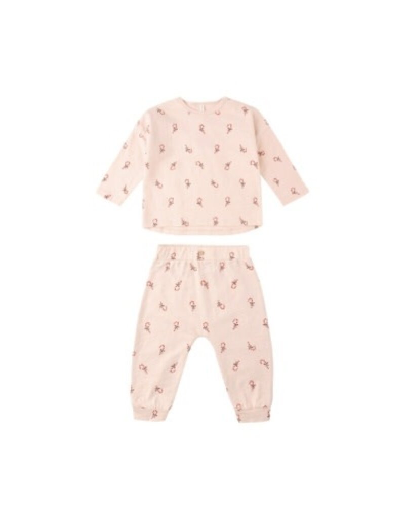 Rylee + Cru Inc. LONG SLEEVE TEE + PANT SET || CANDY CANES