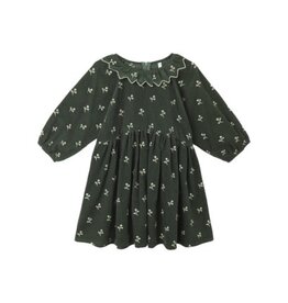 Rylee + Cru Inc. FREYA DRESS || BLOSSOM EMBROIDERY EVERGREEN