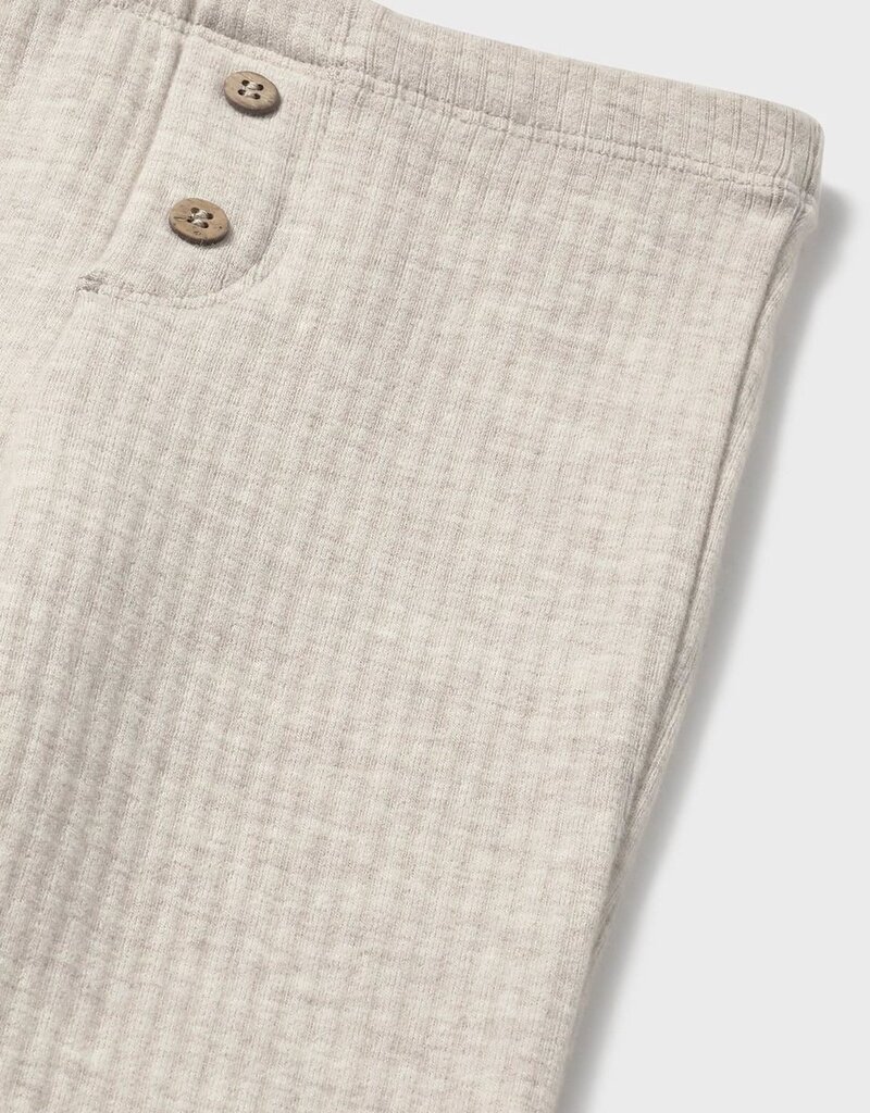 Mayoral Ribbed Flare Leggings Sand