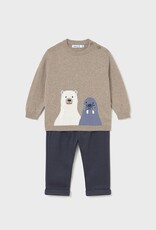 Mayoral Sweater w/Walrus Bear Pant Set