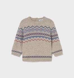 Mayoral Boys Chai Jacquard Sweater