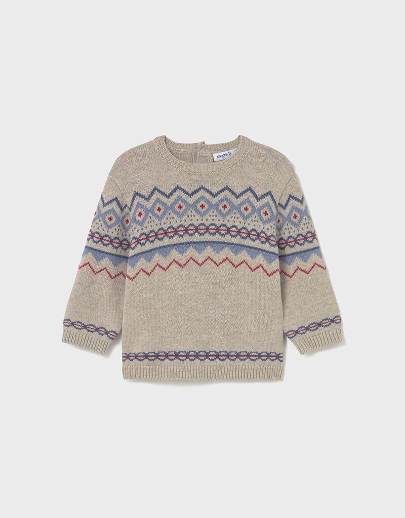 Mayoral Boys Chai Jacquard Sweater