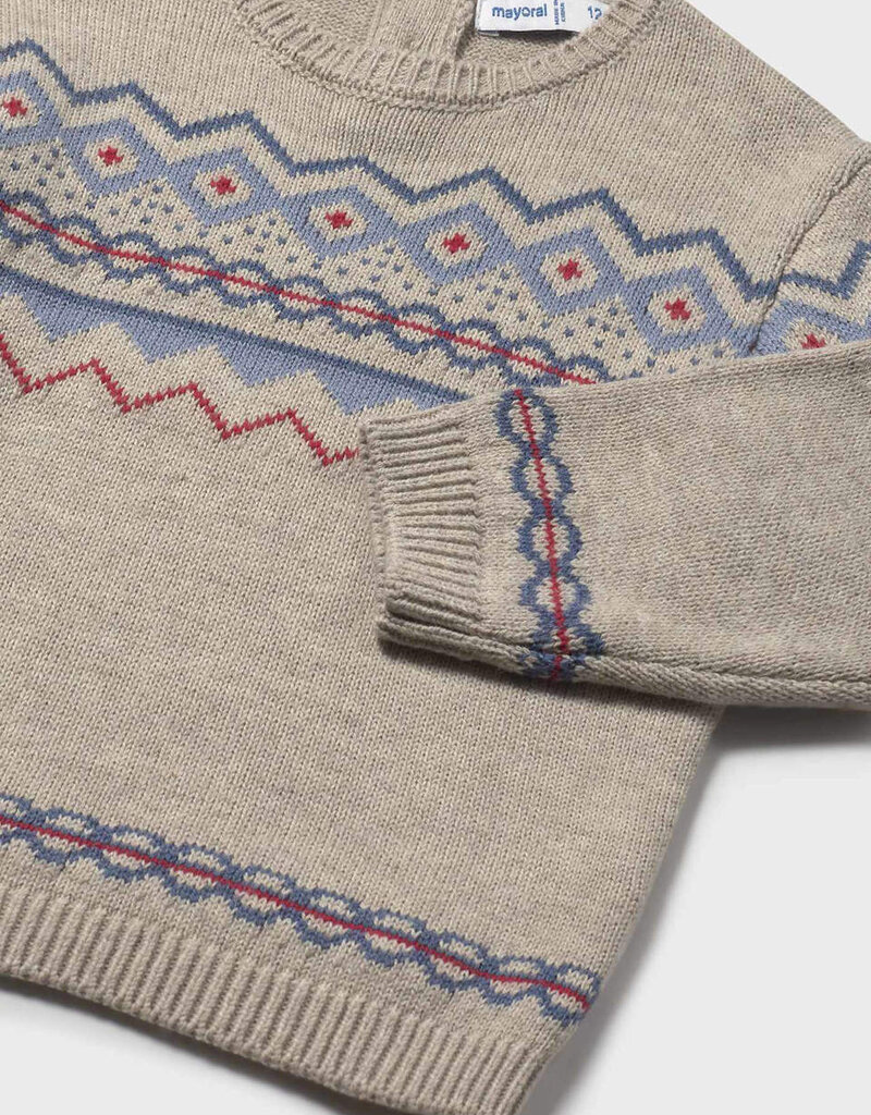 Mayoral Boys Chai Jacquard Sweater