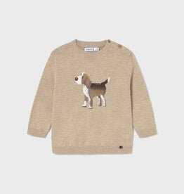 Mayoral Beige Sweater w/Dog