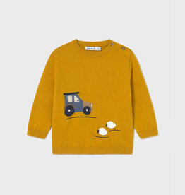Mayoral Ochre Sweater w/Tractor