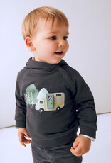 Mayoral Pullover Hoodie w/Camping Applique