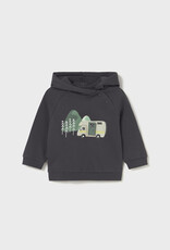 Mayoral Pullover Hoodie w/Camping Applique