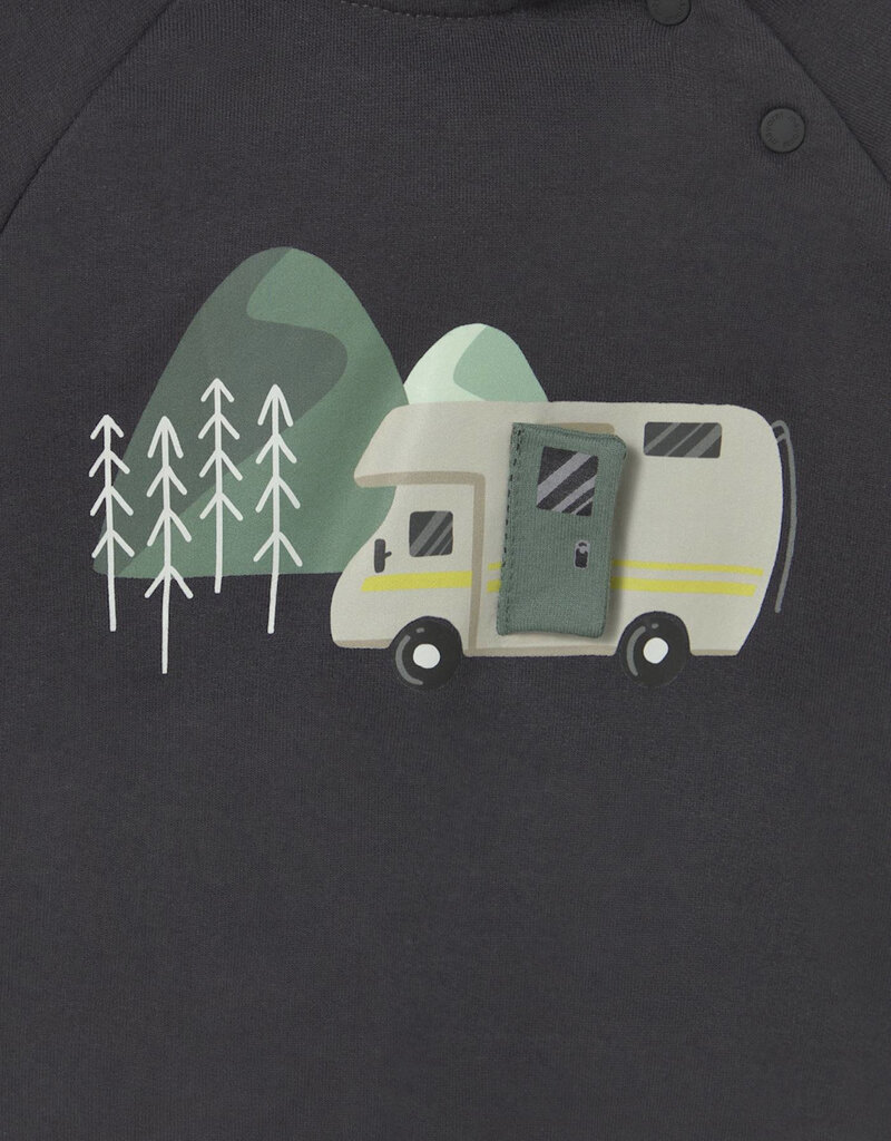 Mayoral Pullover Hoodie w/Camping Applique