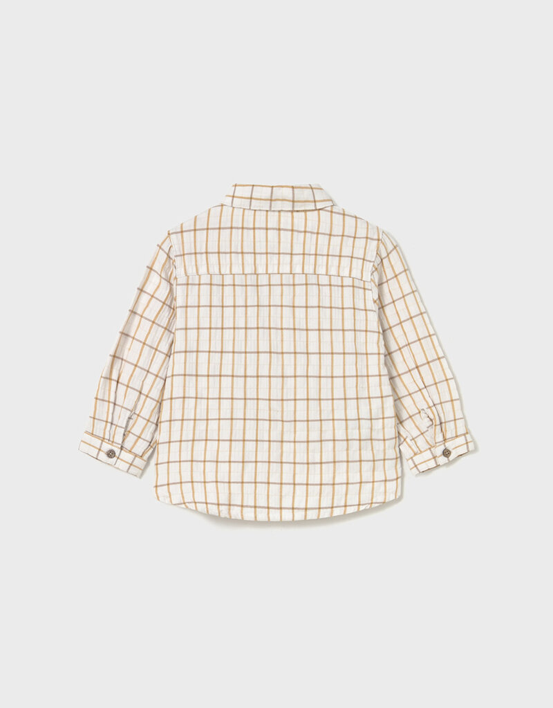 Mayoral L/S Buttondown Mustard Plaid