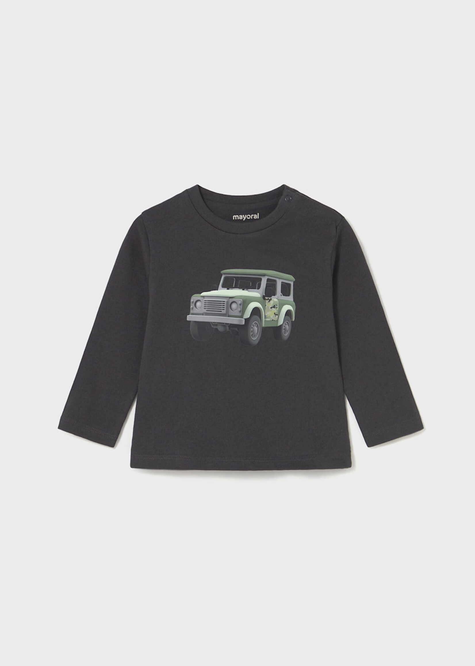 Mayoral L/S Jeep Print Tee Shadow