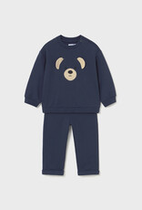 Mayoral Blue Puppy Applique Top Pant Set