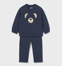 Mayoral Blue Puppy Applique Top Pant Set