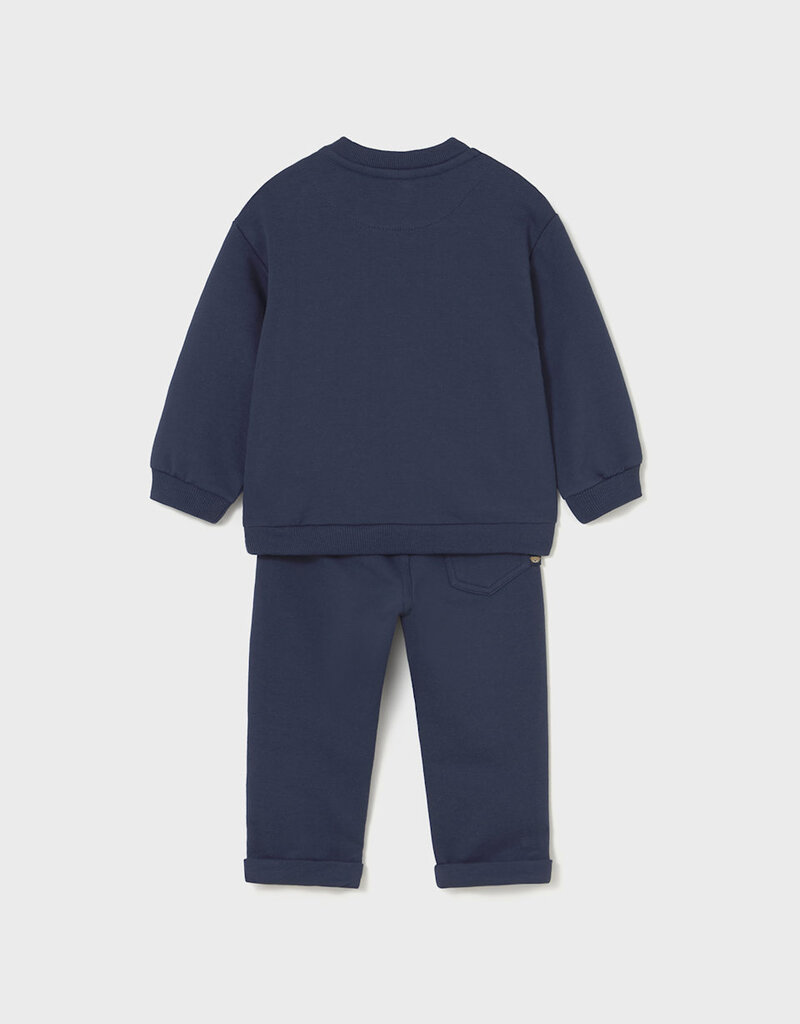 Mayoral Blue Puppy Applique Top Pant Set