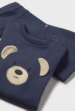 Mayoral Blue Puppy Applique Top Pant Set
