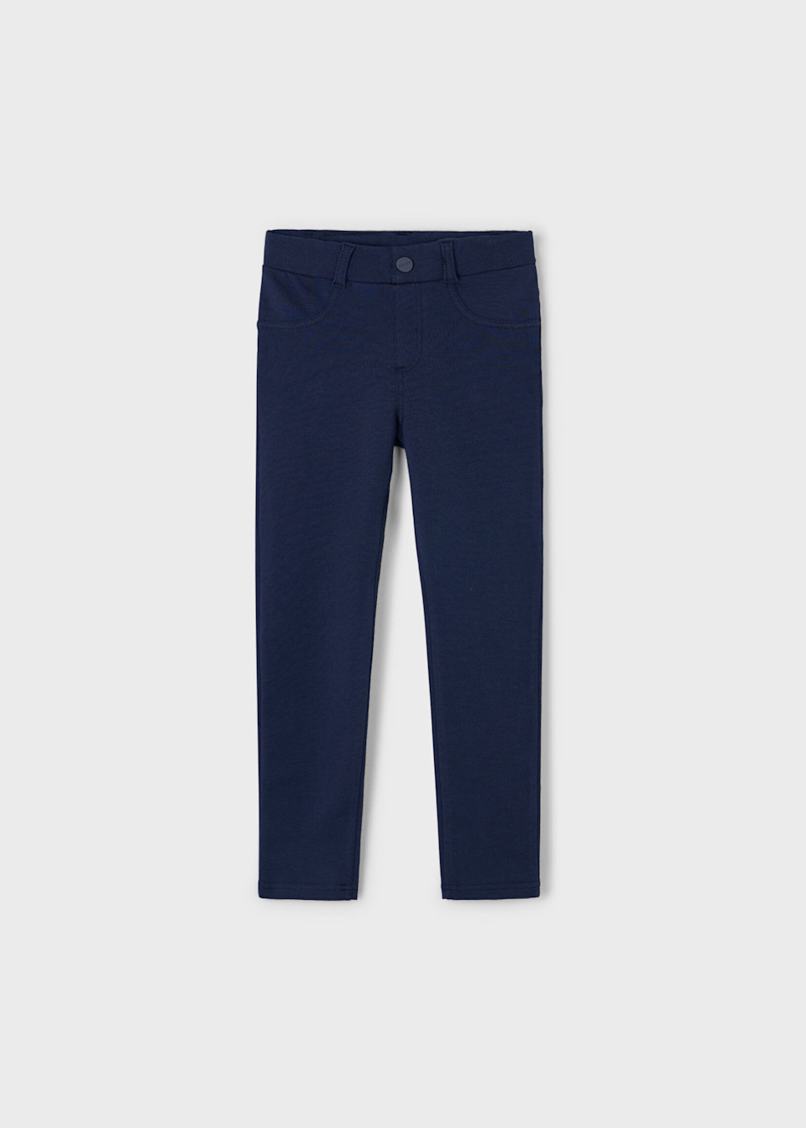 Mayoral Girls Navy Fleece Basic Pants