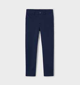 Mayoral Girls Navy Fleece Basic Pants