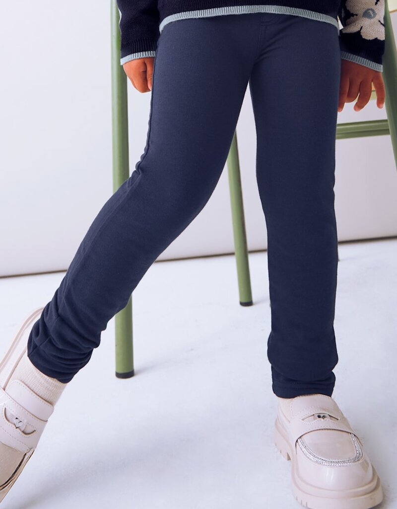 Mayoral Girls Navy Fleece Basic Pants