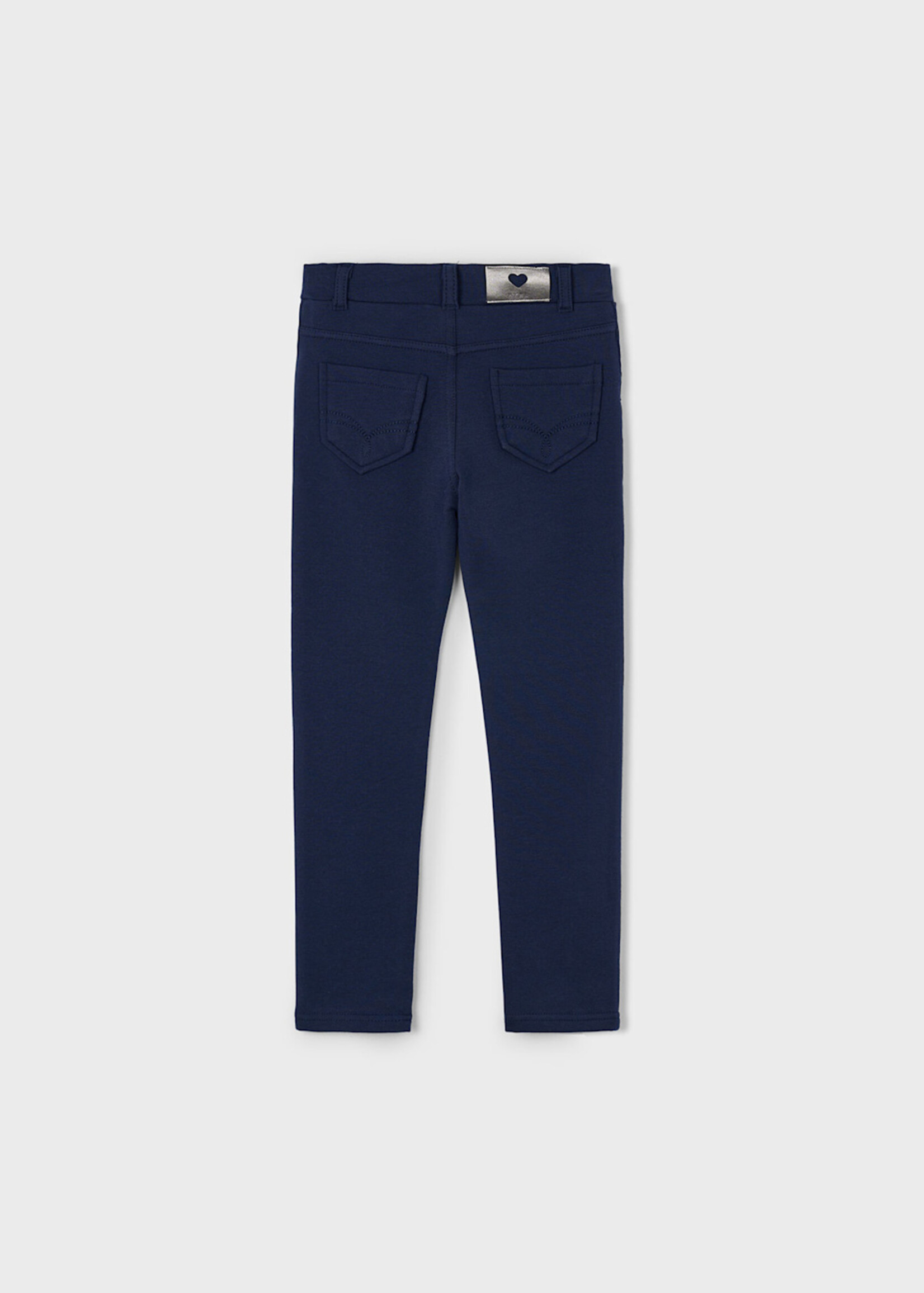 Mayoral Girls Navy Fleece Basic Pants