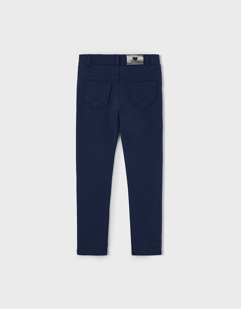 Mayoral Girls Navy Fleece Basic Pants