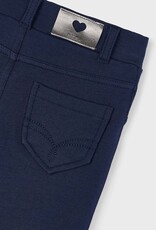 Mayoral Girls Navy Fleece Basic Pants