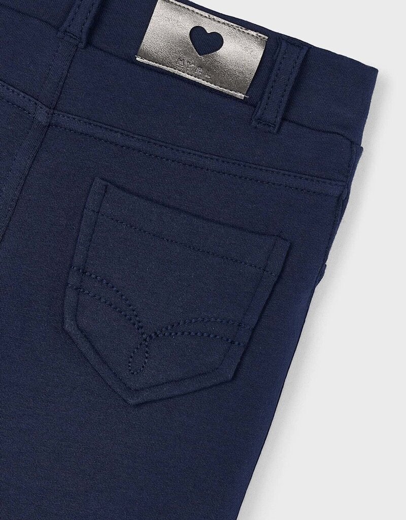 Mayoral Girls Navy Fleece Basic Pants