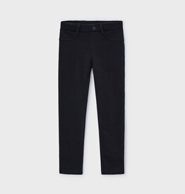 Mayoral Girls Black Fleece Basic Pants