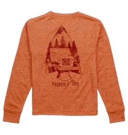 Properly Tied Portland Pocket Tee LS Arrowhead Adventure Sandstone