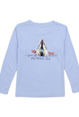 Properly Tied Performance Tee LS Diving Mallard Lt Blue