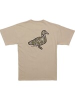 Properly Tied Mens Mossy Oak Camo Logo S/S Sand