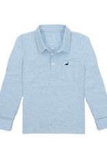 Properly Tied Harrison Pocket Polo L/S Moon Blue