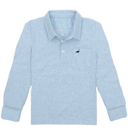 Properly Tied Harrison Pocket Polo L/S Moon Blue
