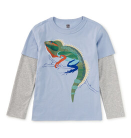Tea Collection Water Dragon Layered Tee Scenic Blue