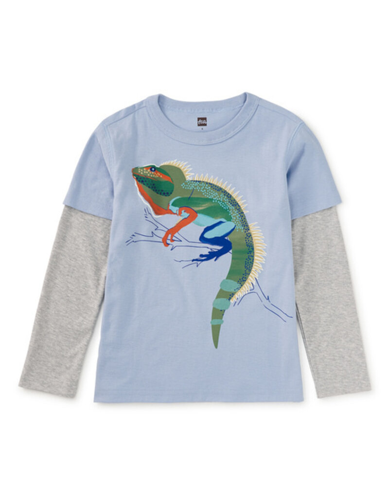 Tea Collection Water Dragon Layered Tee Scenic Blue