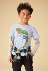 Tea Collection Water Dragon Layered Tee Scenic Blue