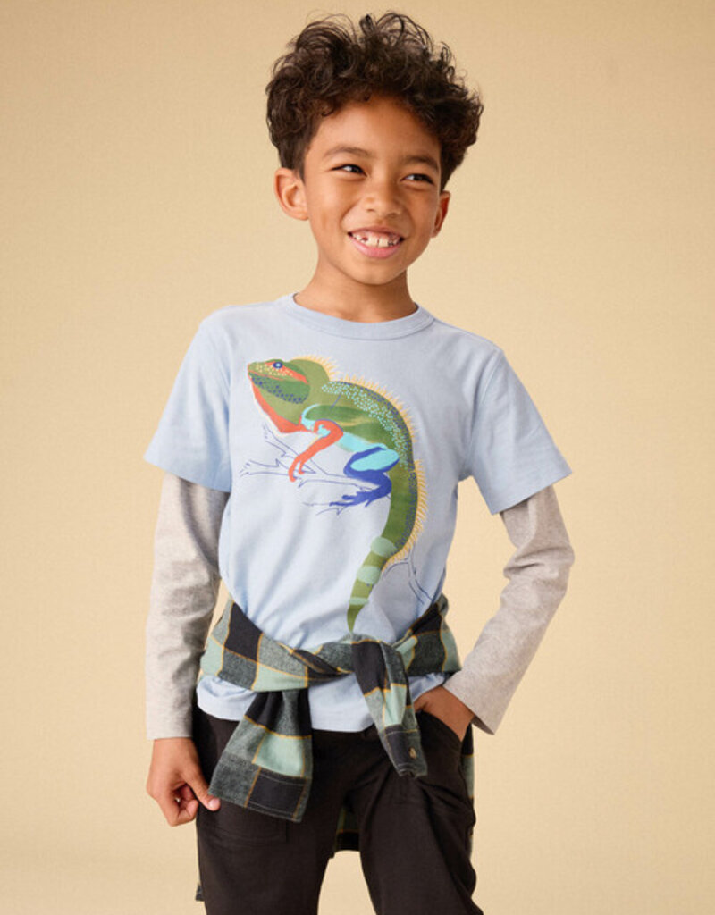 Tea Collection Water Dragon Layered Tee Scenic Blue
